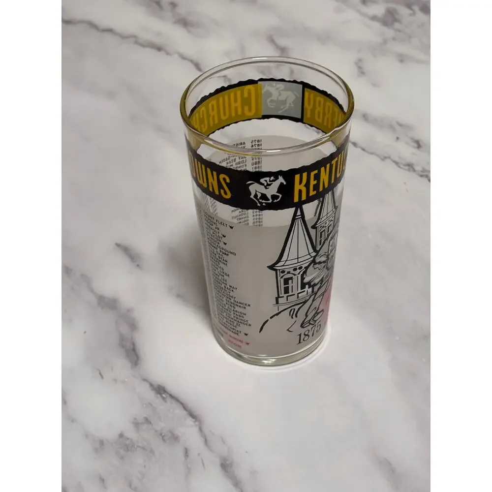 1975 Kentucky Derby Official 101 Churchill Downs Vintage Julep Glass Louisville